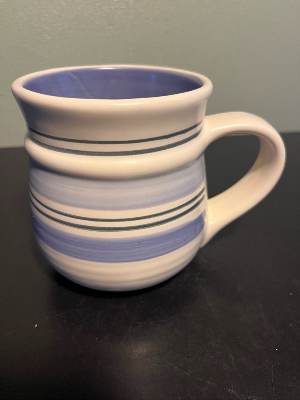 Pfaltzgraff Sky Ceramic Blue Striped Coffee Mug - Classic Home Dining